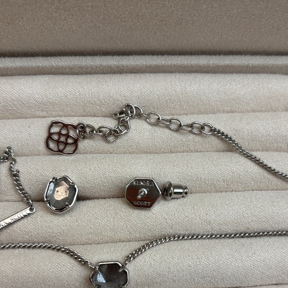 Kendra Scott Silver Earrings and Necklace Set - Picture 3 of 6